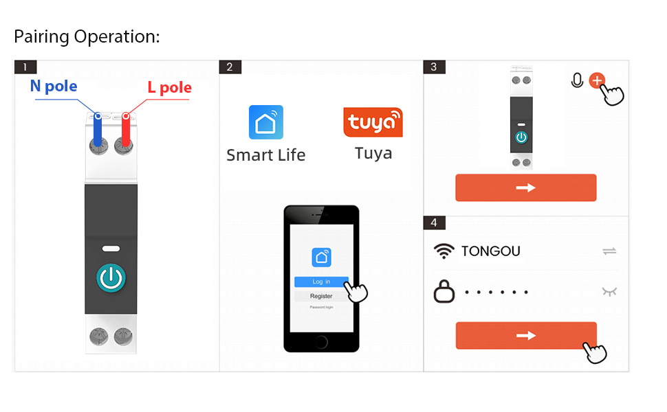 16A Smart WiFi Circuit Breaker with Energy Monitor