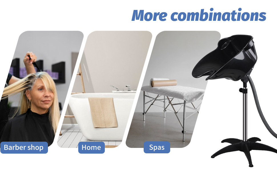 Tragbarer Shampoo Bowl für Friseurladen, SPA, Heim