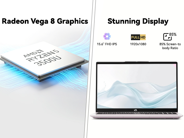 Amazon.com: 15.6'' IPS FHD-Laptop, 8GB RAM 256GB SSD AMD Ryzen 5