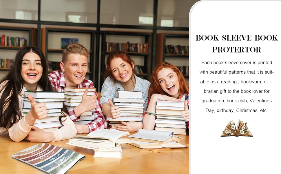 Book Sleeve for Book Lovers,Large capacity Book Sleeve