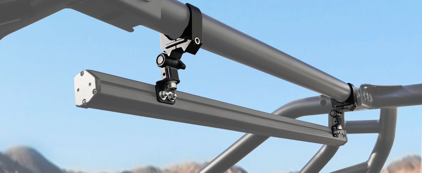 Lupar UTV Chase Lightbars CClamp Mounting Bracket Universal Fits 1.75" 2 Inch