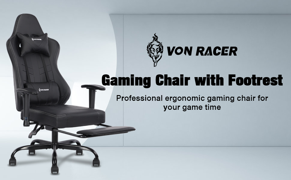 VON Racer Gaming Chair Racing Computer Desk Office Chair Swivel