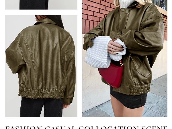 美品　todayful Leather Over Jacket todayful ECO LEATHER OVER JACKET olive Olive Green Leather