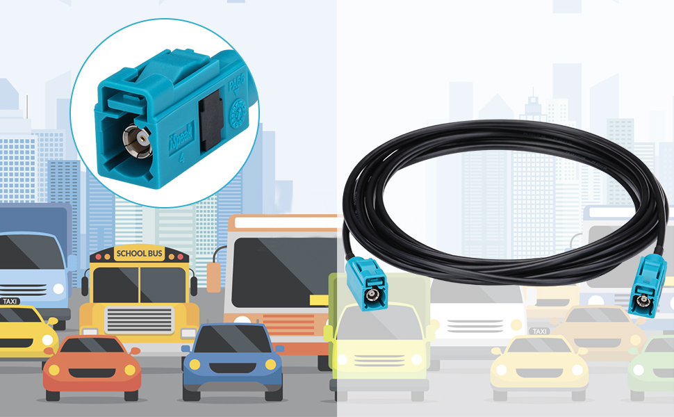 Fakra Z Female to Female Vehicle Antenna Extension Cable