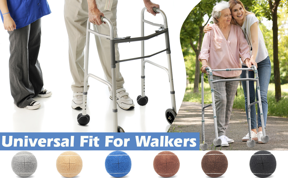 8PCS Walker Glide Balls,Precut Walker Tennis Balls for