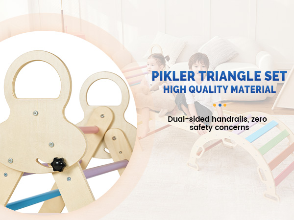 climbing toys for toddlers 1-3 inside, pikler triangle set, toddler climbing toys indoor, 