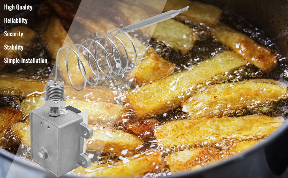 1177 High Limit Thermostat Switch for Fryer 3/8" Mpt Stuff