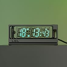 Amazon.co.jp: LGL Studio ニキシー管風 置き時計 VFD｜真空蛍光