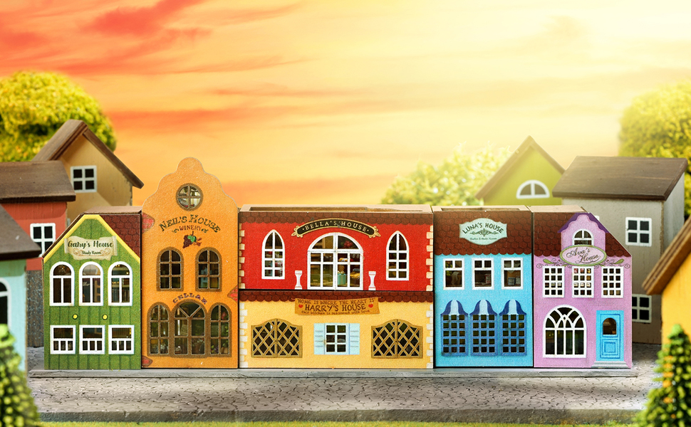 CUTEROOM DIY Miniature Dollhouse Kits, Miniature House Kit, New DIY