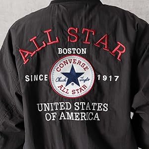 Amazon | [コンバース] スタジャン ブルゾン 撥水 M L XL 4色