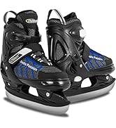 Nattork Adjustable Kids Ice Skate for Boys Girls Adult, Soft Padding and Reinforced Ankle Support...