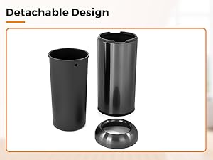 outdoor garbage can