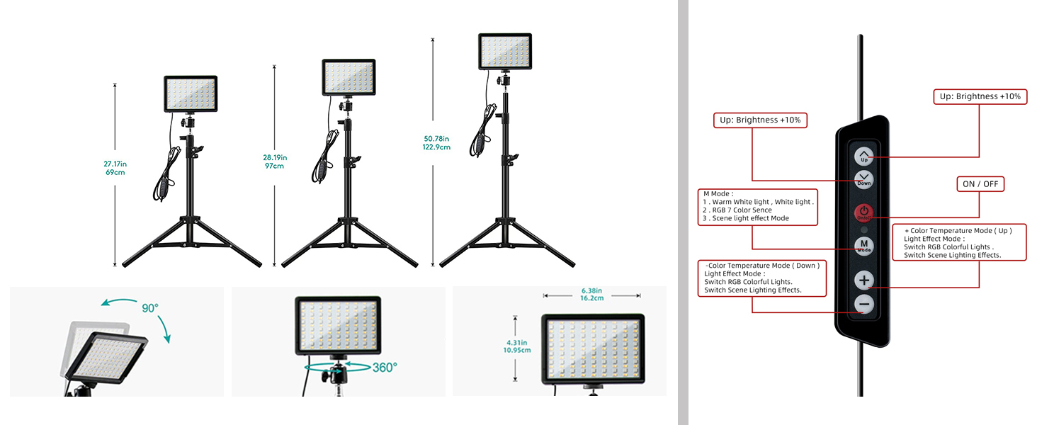 lighting for video recording
