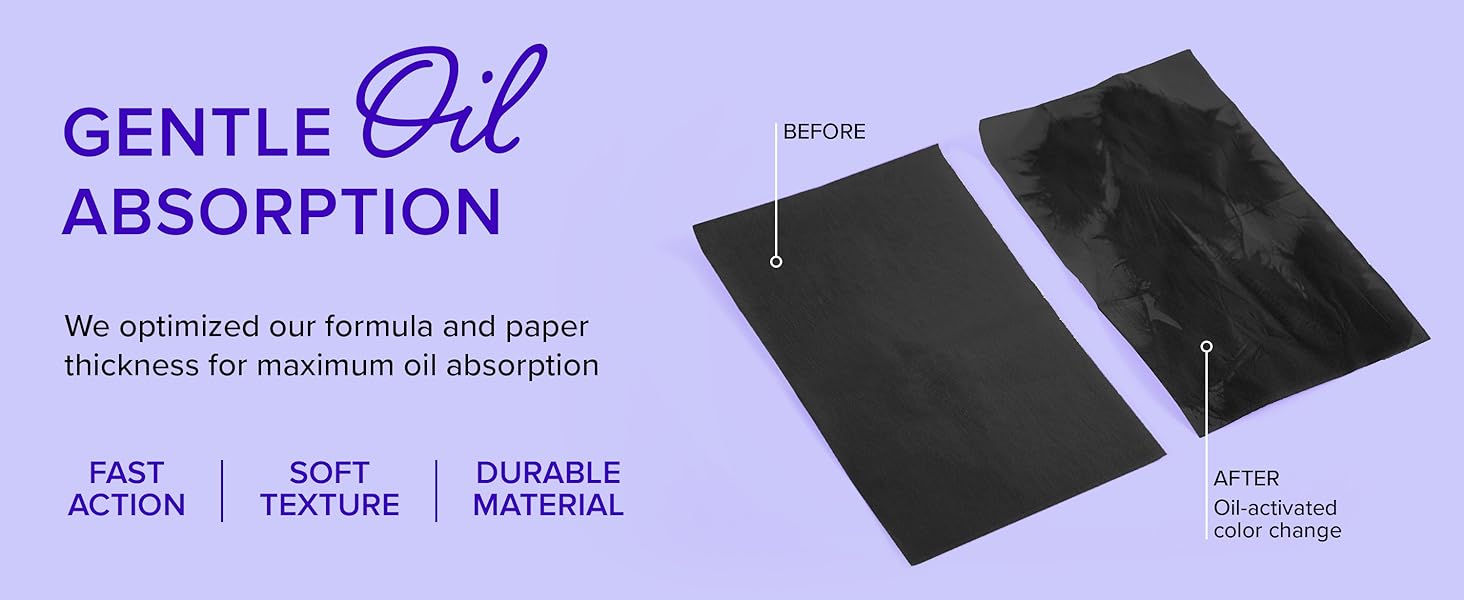 gentle oil absorption