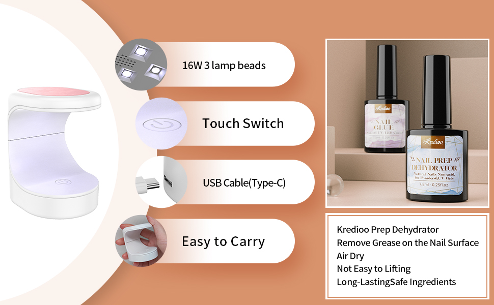 uv nail lamp gel x nail extension kit