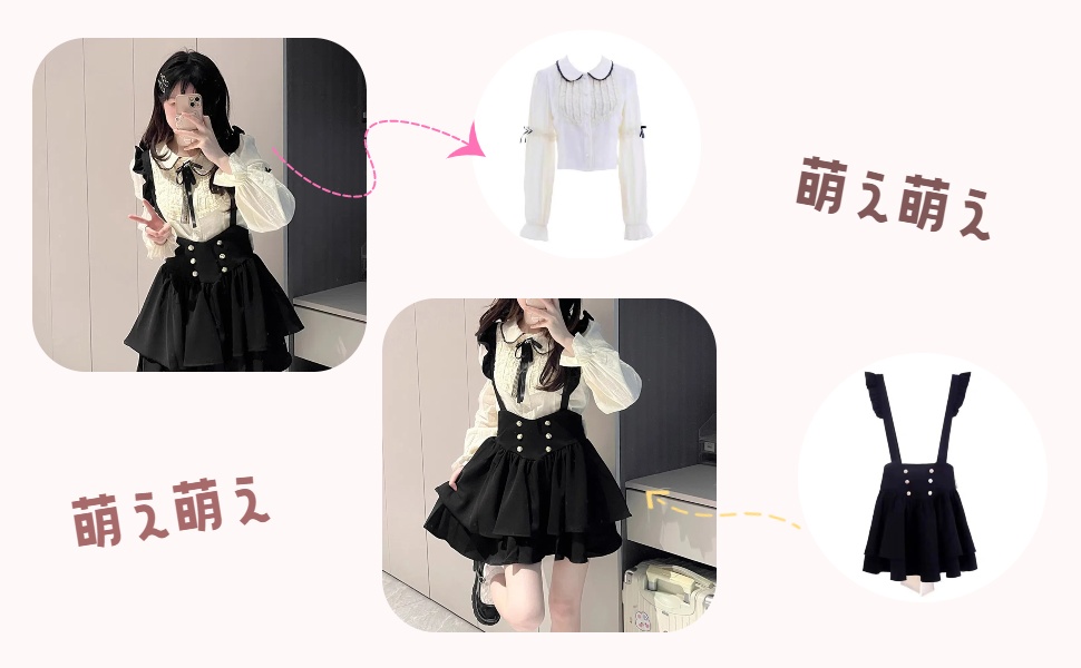 地雷系スカート❤ワンポイントミニリボン付きお洒落アイテム Amazon.co.jp: 地雷系 スカート レディース フリル ハイウエスト
