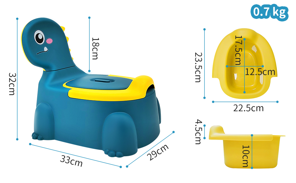 Vasino Bambini Vasetto per Bambini Wc, Toilette per Bambini a Tema