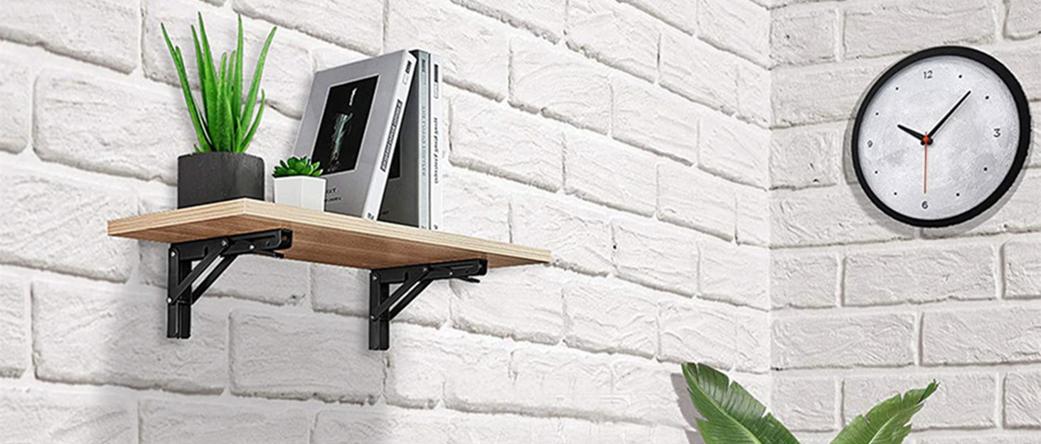 GNCLOUD Shelf Brackets 4 x 4 inch, 4 pcs Heavy Duty Wall Mounted