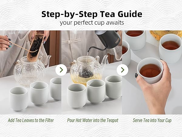 Amazon.com | TEANAGOO Japanese Tea Cups, Chinese Tea Cup