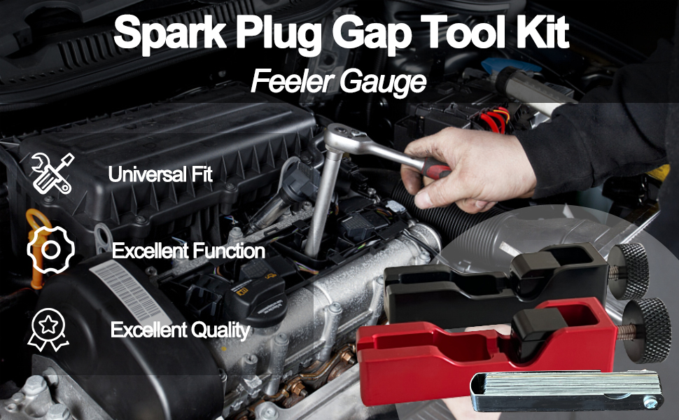Universal Spark Plug Gap Tool Kit for Most 10mm 12mm 14mm