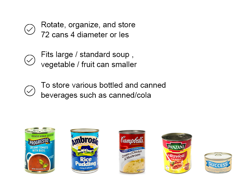NANANARDOSO Can Organizer for Pantry, 3 Tier Can Dispenser