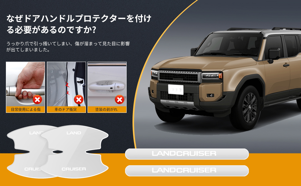 Amazon.co.jp: LUTU 最新型 ドアハンドル プロテクター パーツ