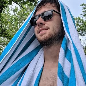 calicabana blue beach towels for adults