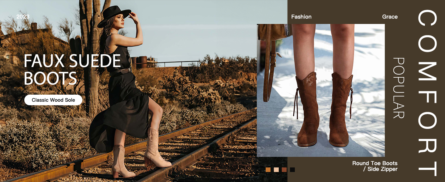 round toe, with mid chunky heel, side pull tab, side zipper, decorative sequins, breathable