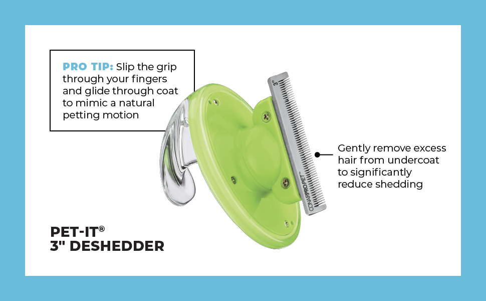 3" Deshedder