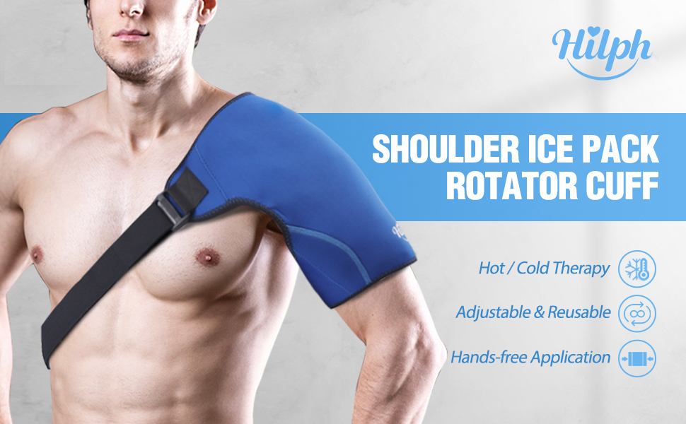 Hilph® Shoulder Ice Pack Rotator Cuff Cold Therapy, Reusable Ice