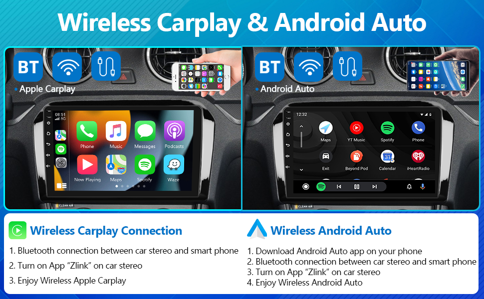 2G+32G for Volkswagen Jetta 20132017 Wireless Apple