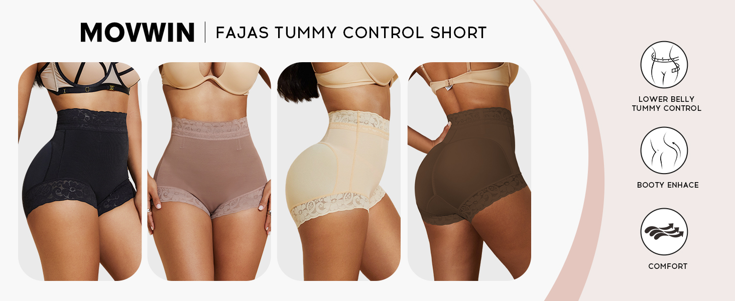 Fajas Colombianas Shapewear Tummy Control Short Faja Body Shaper Compression Panties for Women