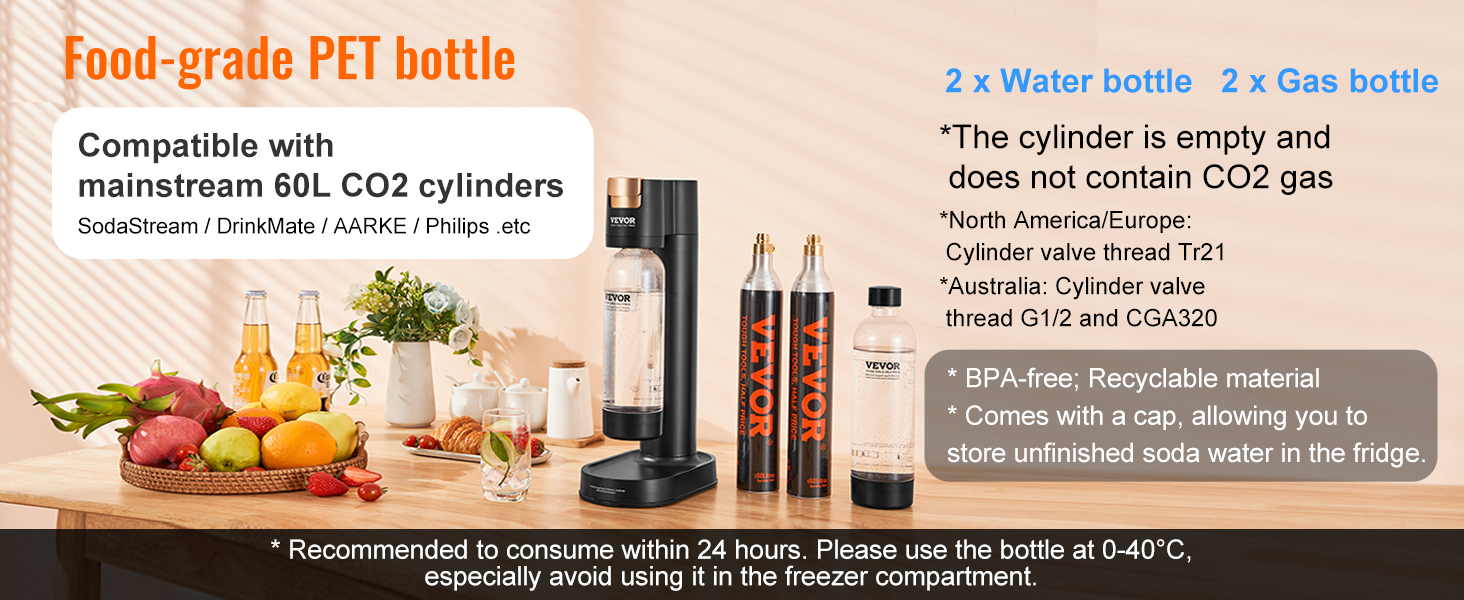 Sparkling Water and Soda Maker