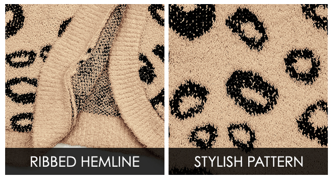 leopard print knit cardigan long sleeve cardigan sweaters slouchy sweater womens fall fashion 2025