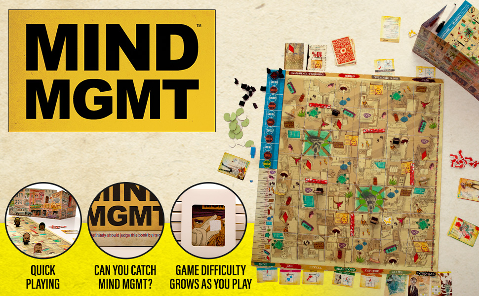 Mind MGMT The Psychic Espionage Game Strategic Deduction Board Games Award