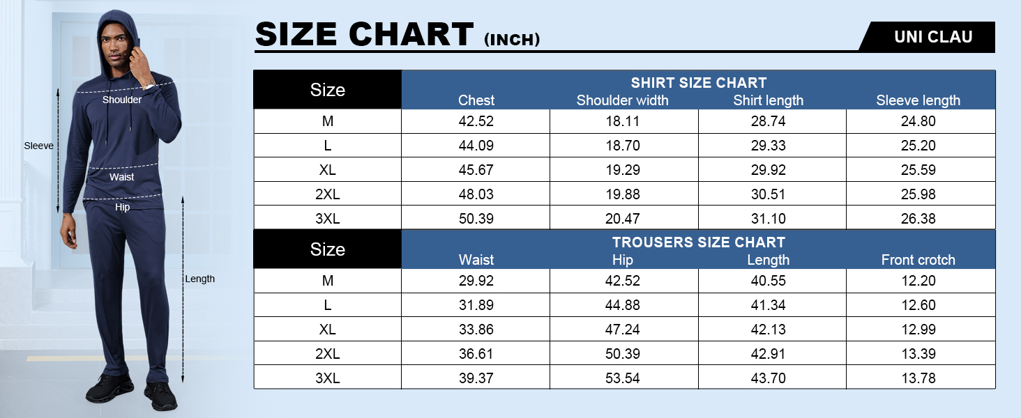 Men's Casual Athletic Tracksuit 2 Piece Hoodie Sweatsuit Sets