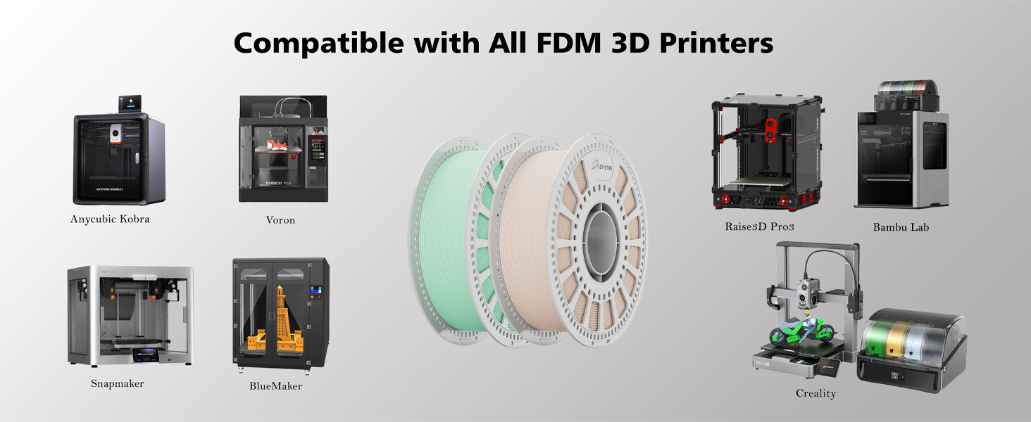 JOY FUTURE PLA Matte 3D Printer Filament, PLA Filament Neatly Wound 3D Printing Filament 1.75mm, Dimensional Accuracy +/- 0.02 mm, Fit Most FDM 3D Printers, 1kg Spool (2.2lbs) (White) 17 JOY FUTURE 3D Printing Filament