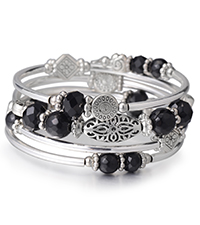 Schwarz Armbänder