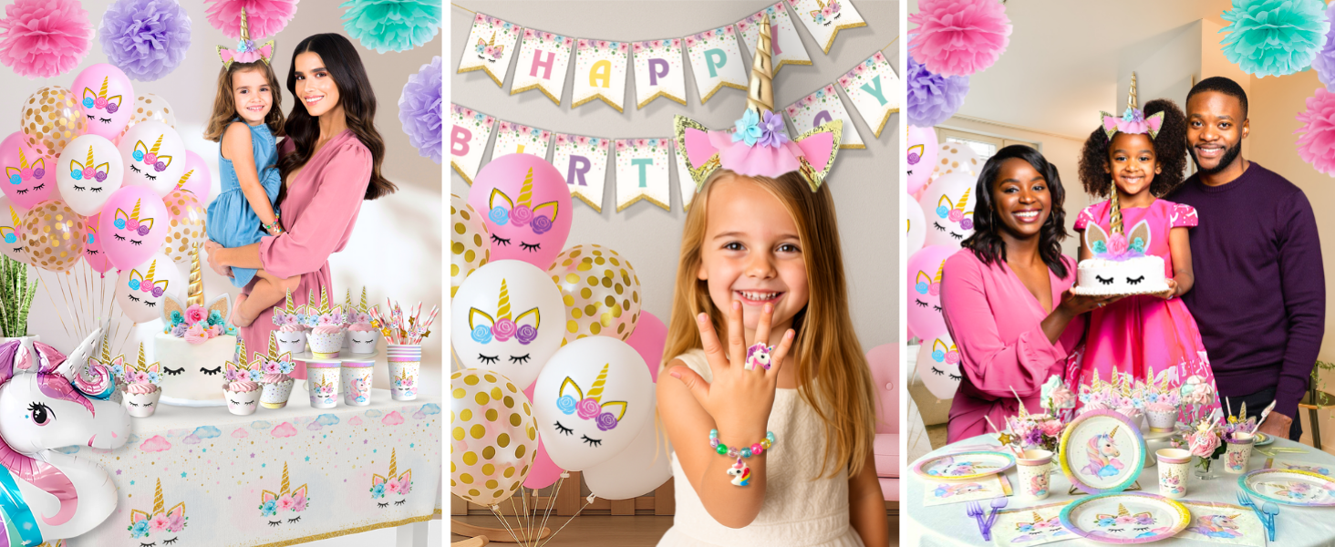 Unicorn Birthday Party supplies