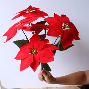 artificial christmas flowers bulk