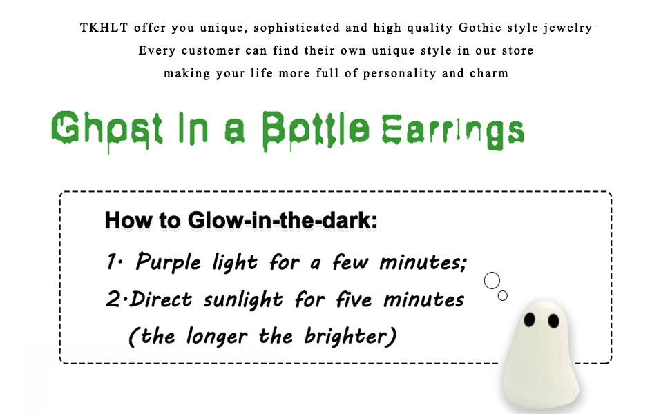 glow in the dark halloween earrings