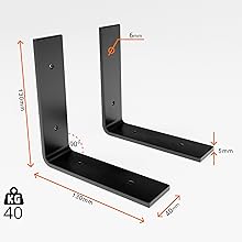 radiator shelf bracket