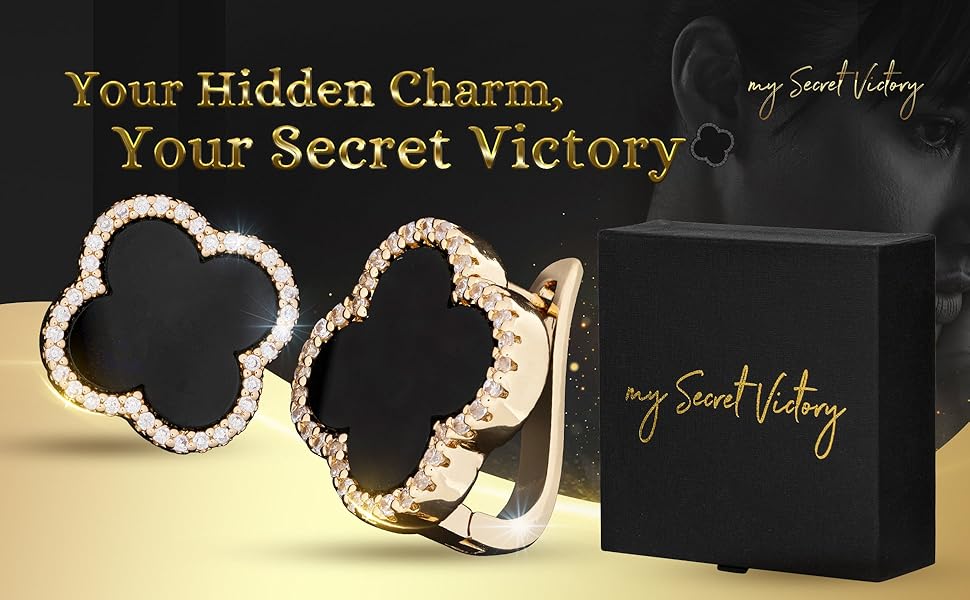 black agate earrings