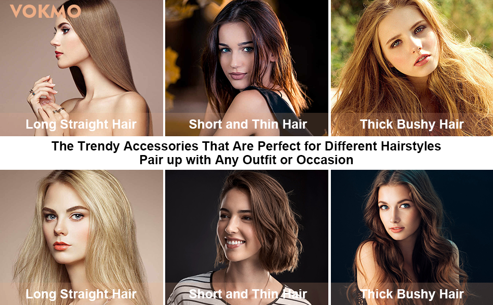 Vokmo Large Hair Clips - Hair Styling Accessories for Women - Claw Clips for Thin and Thick Hair