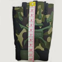 Größe M Camo Halbfinger Handschuhe 