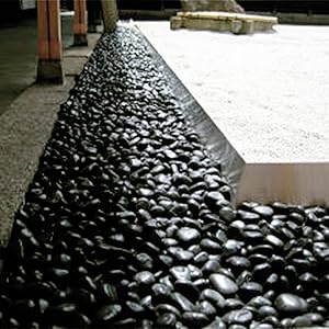 砂目 黒　小壺 TAIKOH 高級黒玉石 黒光石 3分 12-16mm 10kg 化粧砂利 ブラック
