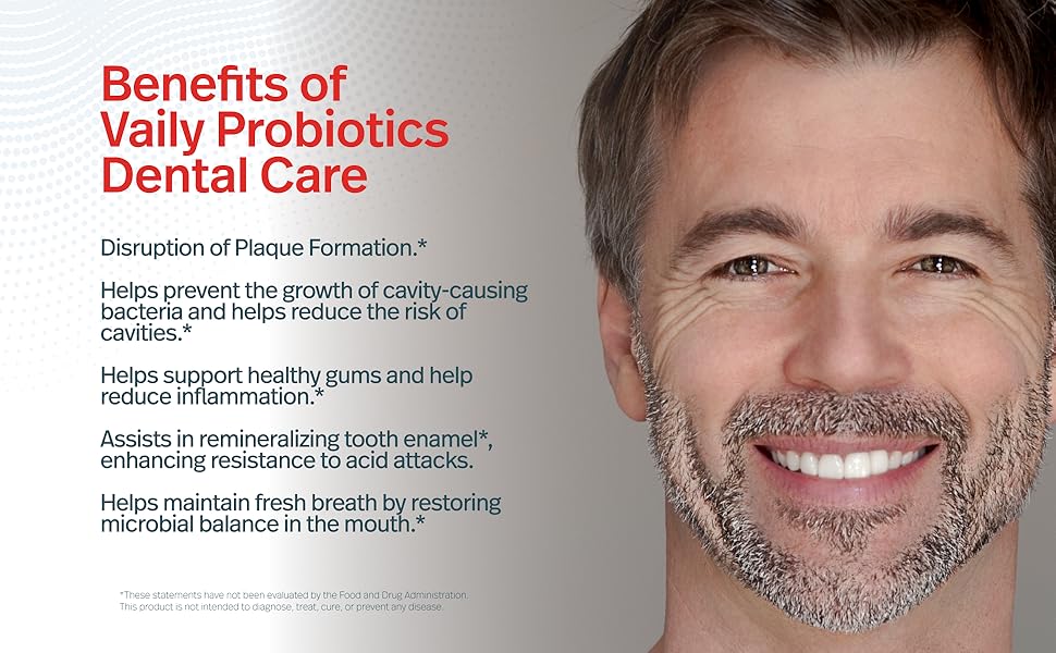 Amazon.com: Vaily Oral & Dental Probiotics for Teeth & Gums - Oral - Oral Probiotics For Teeth And Gums