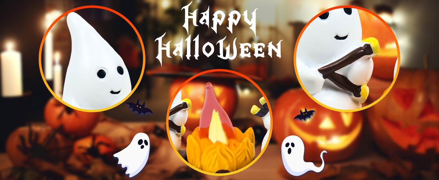 幽灵篝火摇曳夜灯