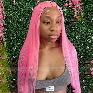 pink wig