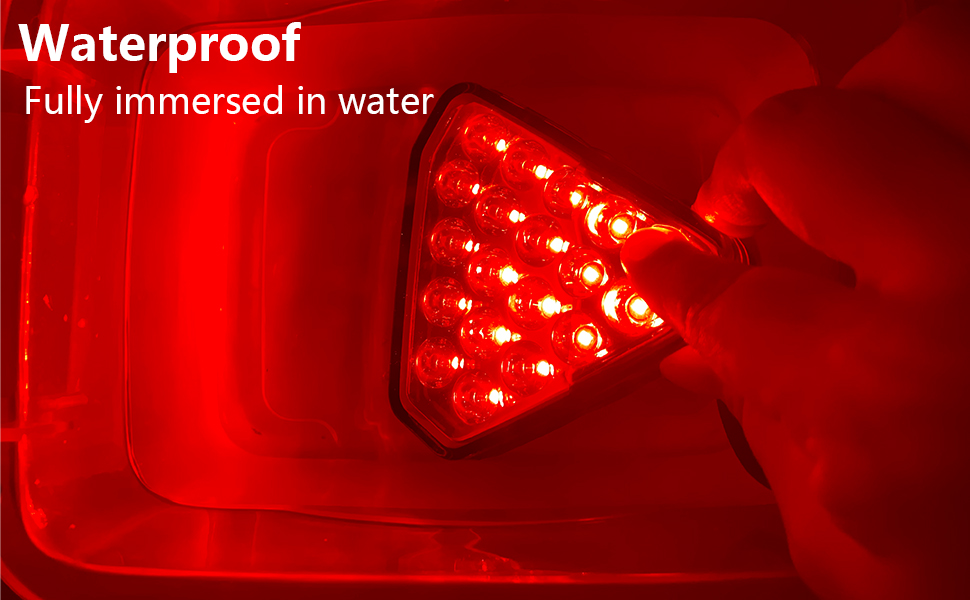 GZRUICA Rear Brake Light Rear Tail Lamp Car Warning Light